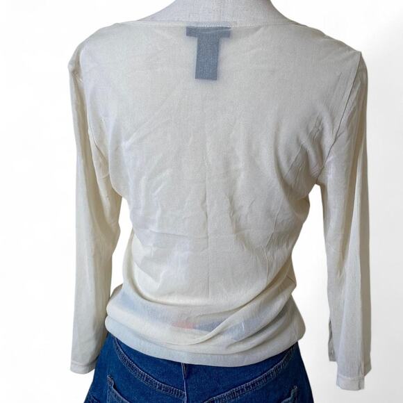 Vintage y2k sheer micro mesh long sleeve - Picture 5 of 6